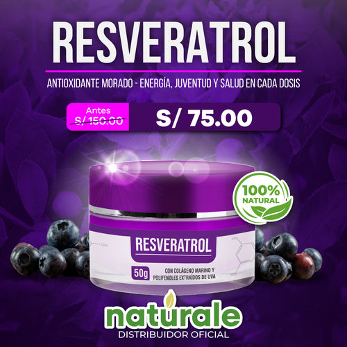 RESVERATROL™ – Antioxidante Premium para Bienestar y Vitalidad (50g)